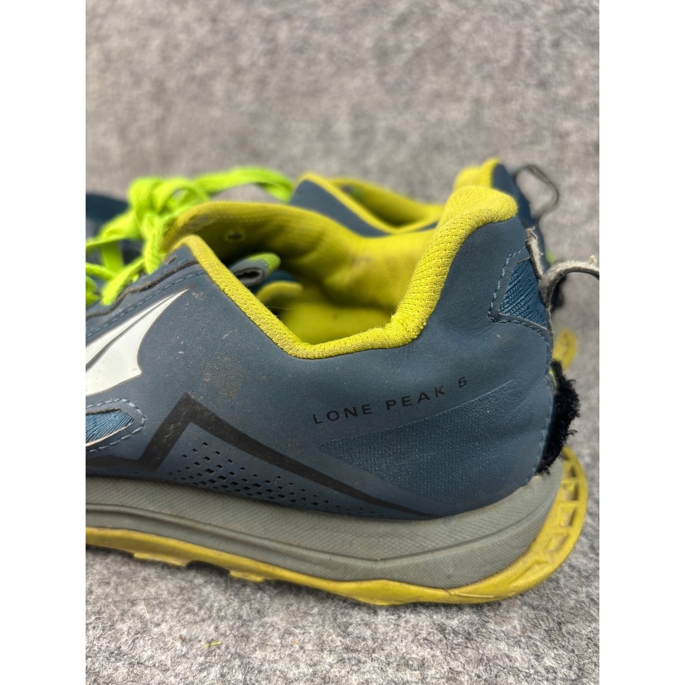 Altra‎ Lone Peak 5 Trail Running Shoes Mens 8 Blue Green Zero Drop AL0A4VQE408 - Picture 2 of 8